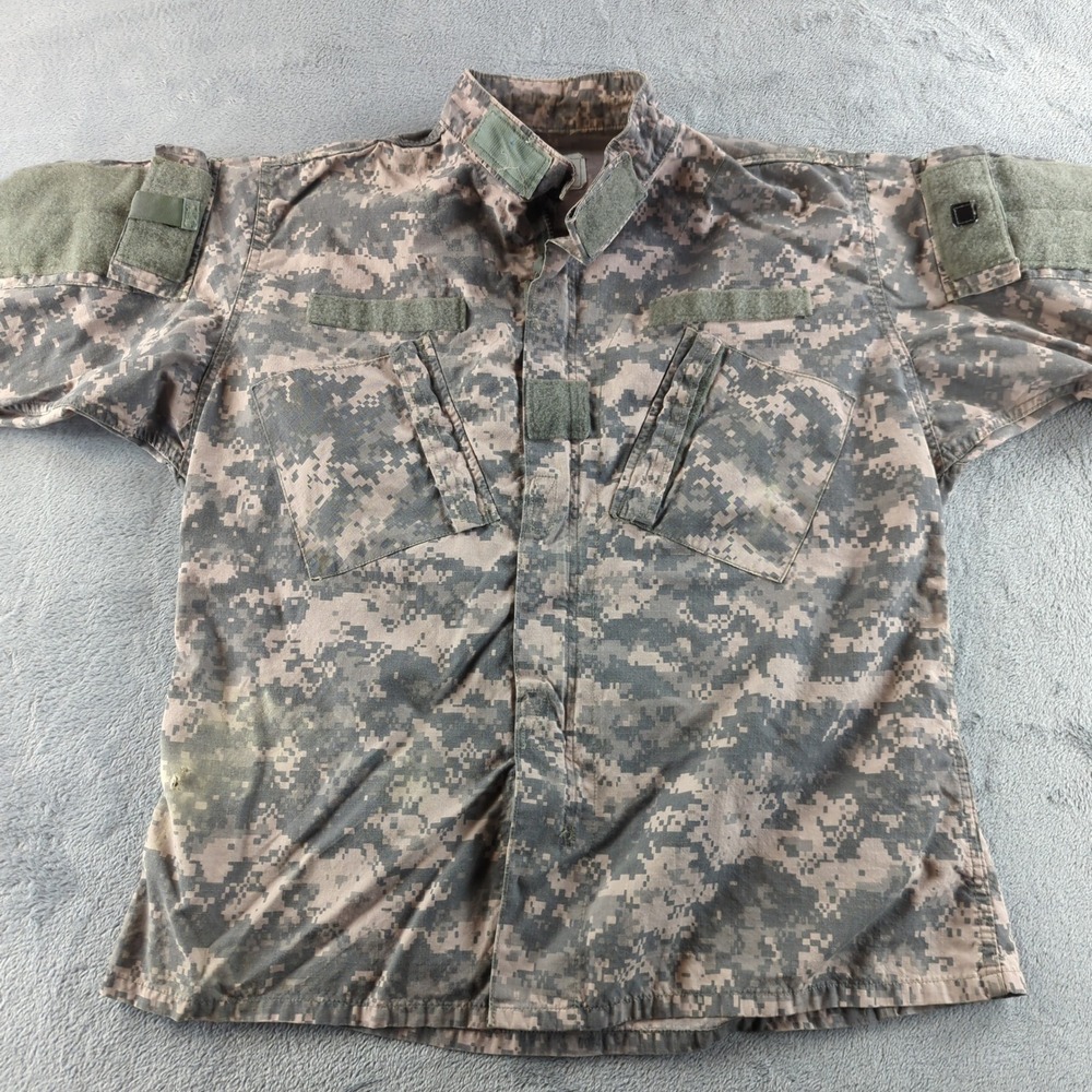 Vintage Y2K US Army Combat Shirt Mens Large Regular UCP ACU YKK Zipper